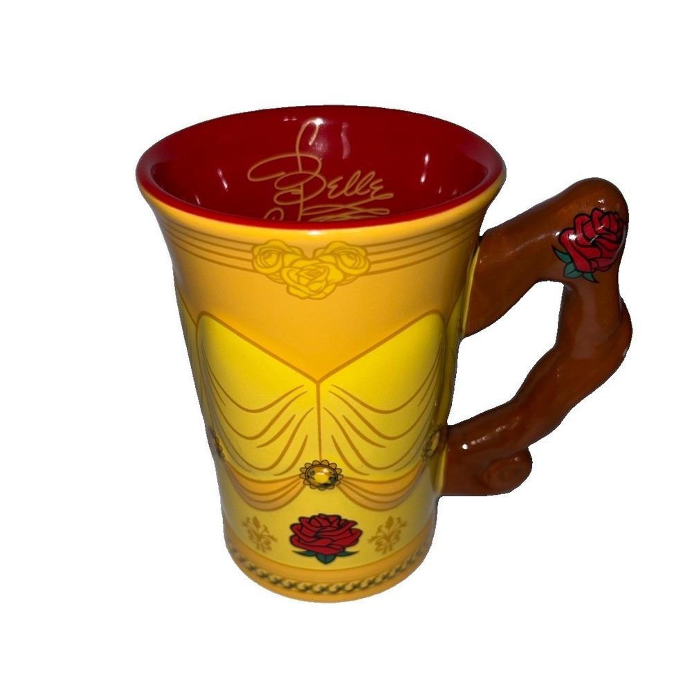Disney Parks Princess Belle Autograph Signed Coffee Mug Cup Beauty & Beast 12 oz